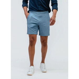 MINISTRY OF SUPPLY Men's Fusion Terry Shorts Large Blue Pull On Lightweight NWT